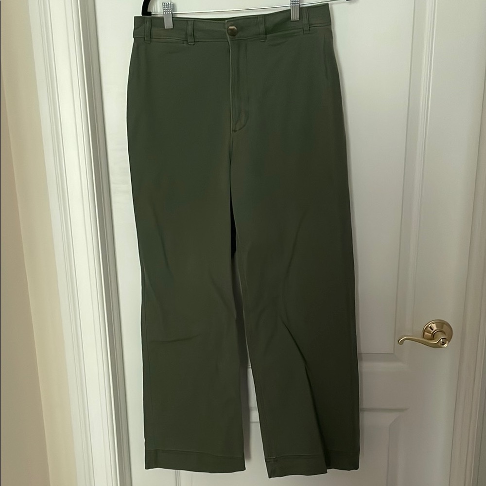 Women’s Wide Leg Olive Green Khakis